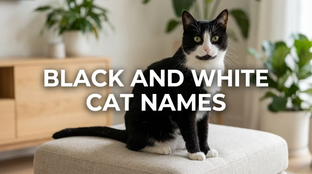 Black and White Cat Names